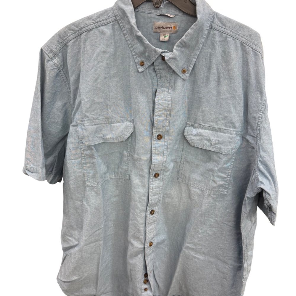 Carhartt Light Blue Casual Button Down Shirt